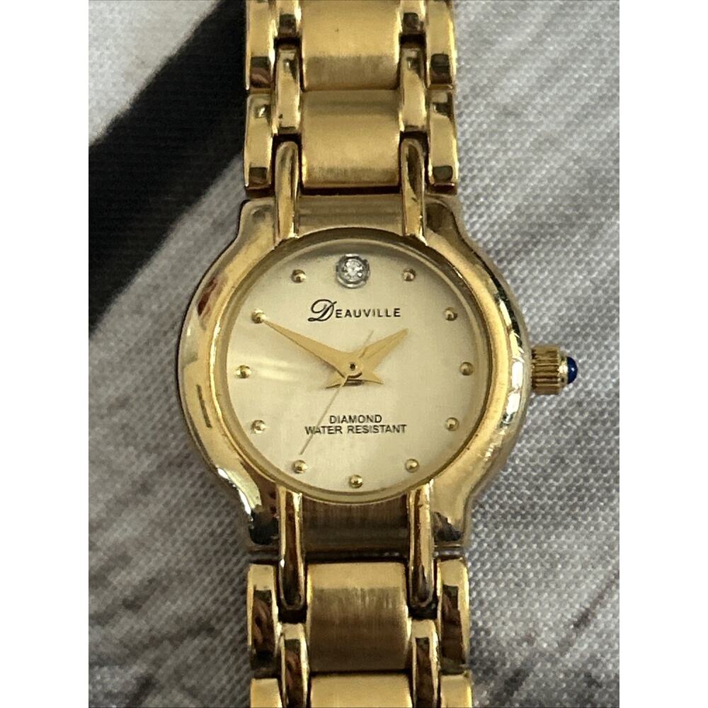 Deauville Diamond Gold Tone Women’s Quartz Watch